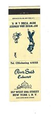 Port Said Cabaret   Matchcover  West 29 Street NYC     Girlie picture