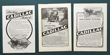 1904 - 1906 - 1907 Cadillac Advertisements Lot of 3 picture