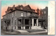 Lafayette Indiana~La Fayette Club~1910 Postcard picture