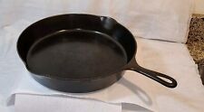 RARE PRE Griswold ERIE #12 Cast Iron Skillet 719 with Heat Ring NICE EARLY PAN picture