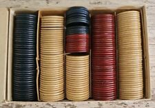 Vintage Woodward and Lathrop smooth poker chips, 209 count  picture