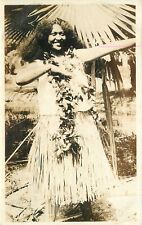 Postcard RPPC 1920s Hawaii Hula girl dancer Native 23-11374 picture