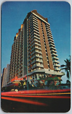 Vintage Postcard Hotel Paraiso Marriott Acapulco Mexico 1974 Coastal View Dusk picture