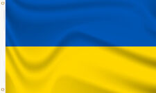 UKRAINE FLAG 5 x 3 FT (150cmx90cm) FABRIC UKRAINIAN FLAG GREAT QUALITY IN STOCK picture