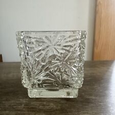 Beautiful vintage crystal cut Avon votive candle holder picture