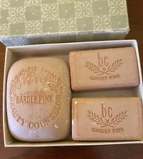 Vintage Beauty Counselors Set of 3 Soap Bars Made In Detroit MI Garden Pink picture