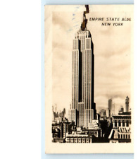 Rare Vintage MINI Postcard RPPC, New York Empire State BLDG 1930's, 2.75
