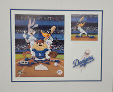 Looney Tunes- Limited Edition Art- At The Plate- Los Angeles Dodgers- #256/1000 picture