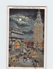 Postcard Electric Building at Night Buffalo New York USA picture
