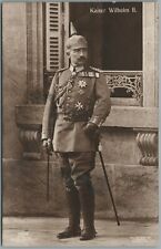 KAISER WILHELM II GERMAN WWI ERA ANTIQUE REAL PHOTO POSTCARD RPPC picture