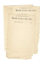 c.1890s (7) Letterhead Stationery Paper Denville Amateur Gun Club New Jersey NJ picture
