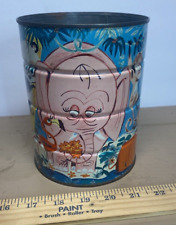 Vtg 1960's Folders Coffee Can With Jungle Animals picture