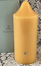 PartyLite AMBER DREAM 3 x 7 Bell Top Pillar Candle S37741 New Sandalwood Musk picture