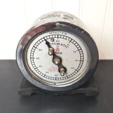 Rare AC or DC Robertshaw Minutes Metal Timer Lux Clock  Waterbury Connecticut picture