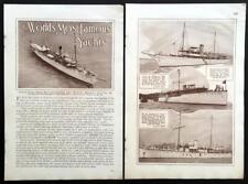 Worlds Most Famous Yachts 1928 pictorial Presidential Yacht Mayflower Luxury picture