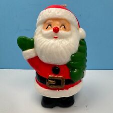 Vintage Santa Claus Wax Colored Painted Candle 3D Figure Unused 5.75