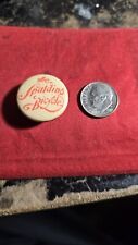 ANTIQUE THE SPALDING BICYCLE BIKE STUD BUTTON PIN PROMO AD 7/8