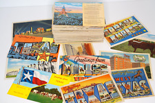 TEXAS Postcard Lot 200 Vintage View Standard Size Old TX Cards Mixed City AS IS picture