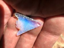 Gunther Notched Arrowhead Opal art glass translucent 1 1/4 X 7/8 Opalite picture