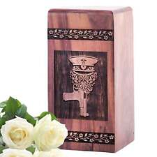 Decorative Wooden Cremation Urn For Adult Ashes - Perfect Memorial for Mom or Ma picture