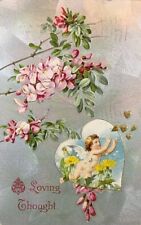 1909 Valentine Greetings Postcard ~ Loving Thoughts ~ #-5134 picture