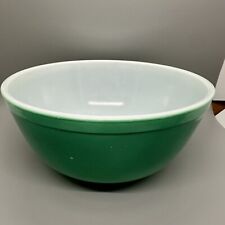 Vintage Pyrex Glass Colored Mixing Large Bowl Green 3 Quarts #403 picture