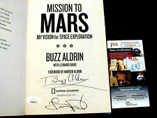 BUZZ ALDRIN & COAUTHOR APOLLO 11 ASTRONAUT SIGNED AUTO MISSION TO MARS BOOK JSA  picture