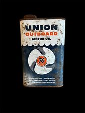 Vintage Union Outboard Motor Oil Can - RARE -  Union 76 - Empty picture
