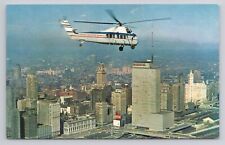 Postcard Chicago Helicopter Airways picture