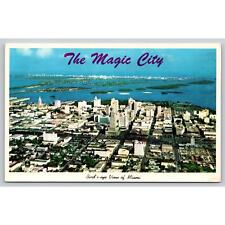 Postcard FL Miami The Magic City Birds-Eye View picture