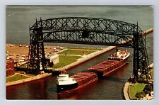 Duluth MN-Minnesota, Duluth Aerial Bridge, Lift Bridge, Vintage Postcard picture