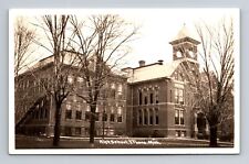 Ithaca MI-Michigan RPPC, High School, Antique, Souvenir, Vintage Postcard picture