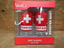 NEW in box 4 Wink Booster Shot shot glasses, Wild Eye Designs, First Aid Rescue picture