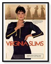 Virginia Slims Cigarettes Print Ad Vintage 1989 Magazine Advertisement Art picture