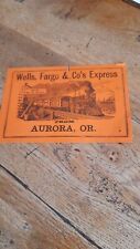 Wells Fargo & Co. Express Train Ticket (1880s) picture