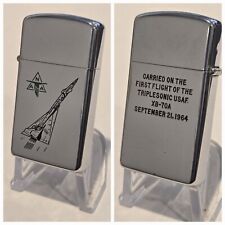 1962 Zippo Lighter VALKYRIE XB-70 Bomber US AIR FORCE NAA First Flight Sept 1964 picture