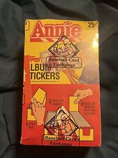 1981 TOPPS Annie Sticker Album Box BBCE picture