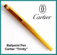 Les MUST de CARTIER “Vendome Trinity” Ballpoint Pen Gold Plated - Ready to Use picture