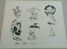 VTG 1978 Spaulding & Rogers Don Nolan Tattoo Flash Sheet #128N Do Unto Others picture