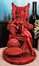 Ebros Celtic Maeve with Bird and Squirrel On Throne Statue 11